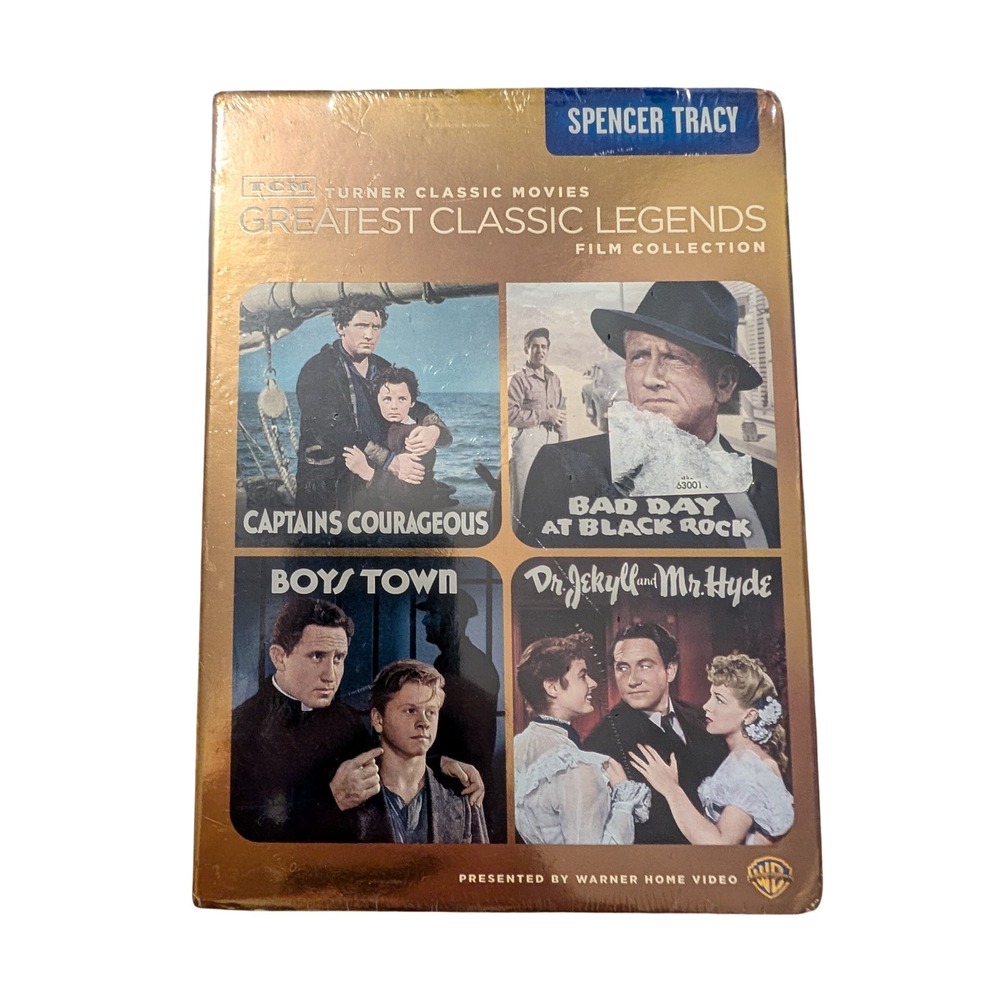 TCM Greatest Classic Legends Spencer Tracy 4 Film DVD Collection New Sealed